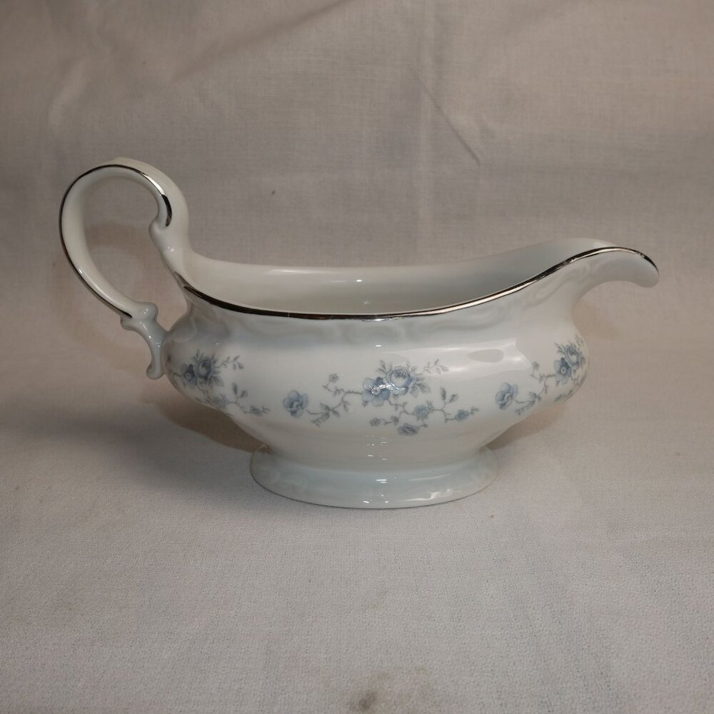 Bavaria Haviland Germany Floral Porcelain Gravy Boat With Silver Trim - Picture 2 of 8